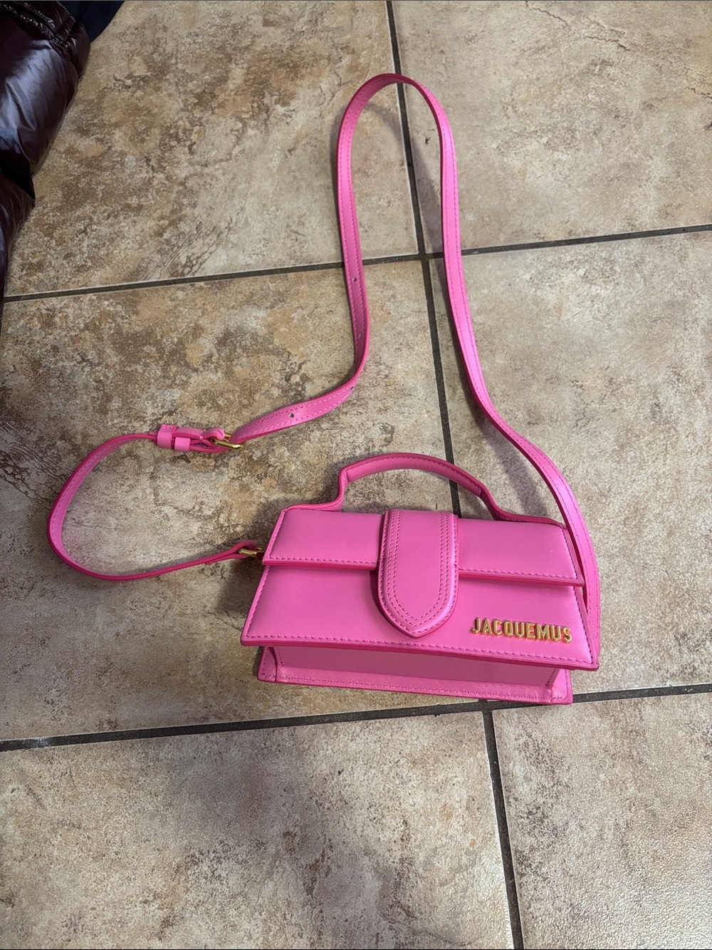 Jacquemus Hot Pink Mini Crossbody Bag